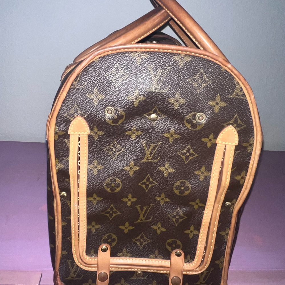 LV Monogram Sac Chien 40 Pet Carrier Hand Bag SM